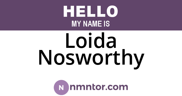 Loida Nosworthy