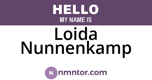 Loida Nunnenkamp