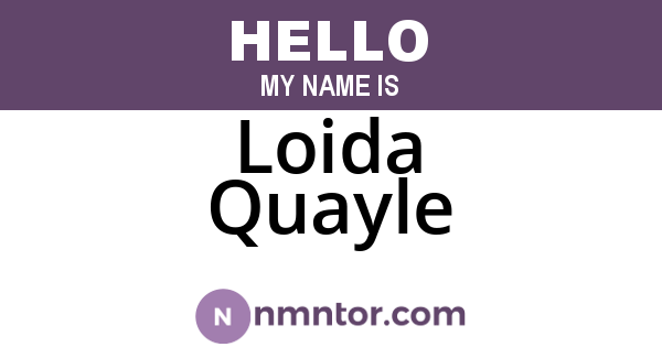 Loida Quayle
