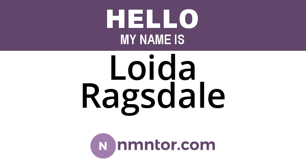 Loida Ragsdale