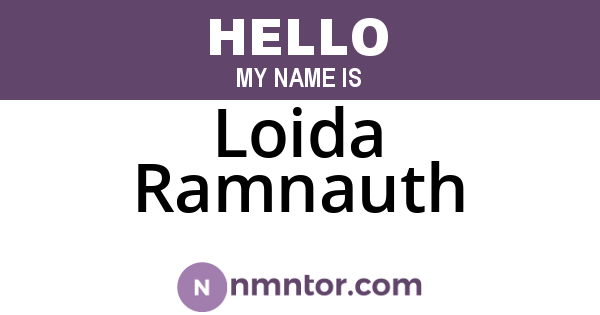Loida Ramnauth