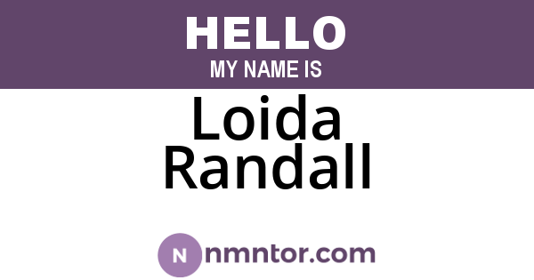 Loida Randall