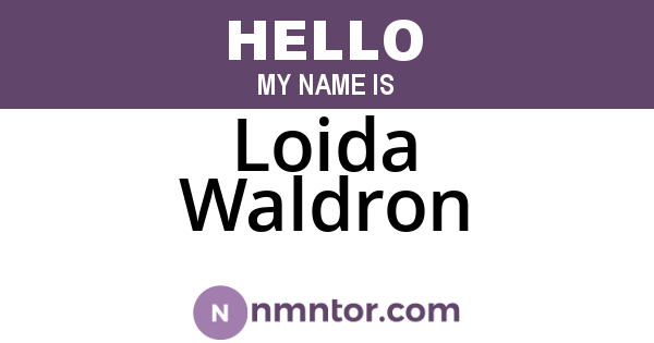 Loida Waldron
