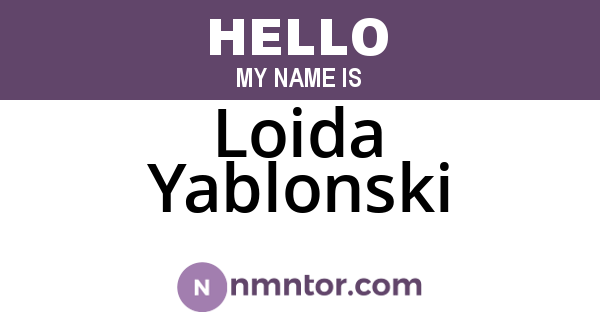 Loida Yablonski