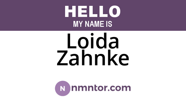 Loida Zahnke