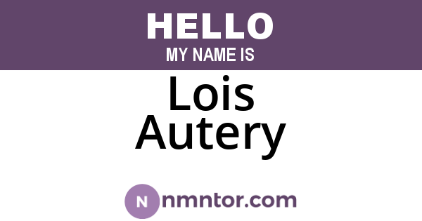 Lois Autery
