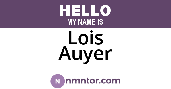 Lois Auyer