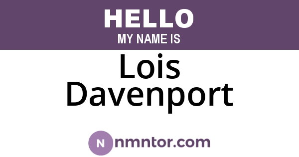 Lois Davenport