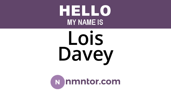 Lois Davey