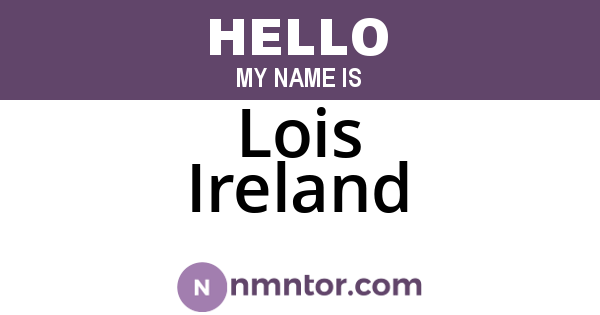 Lois Ireland