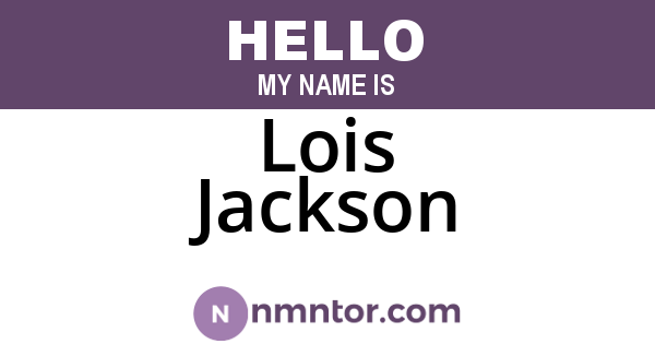 Lois Jackson