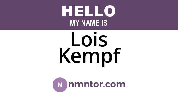 Lois Kempf