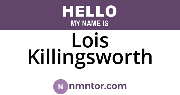 Lois Killingsworth