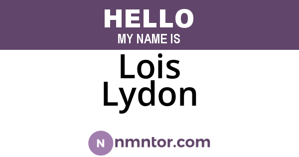 Lois Lydon