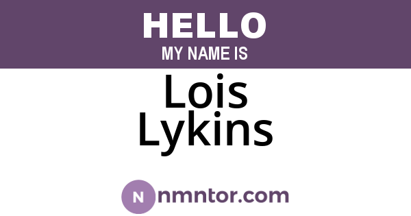 Lois Lykins