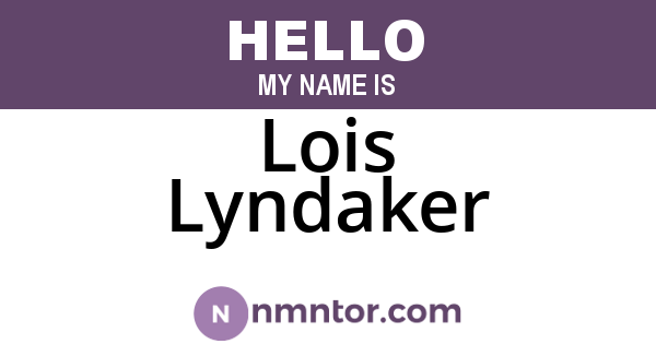 Lois Lyndaker