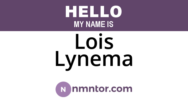 Lois Lynema