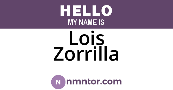 Lois Zorrilla