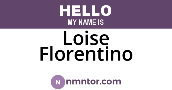Loise Florentino