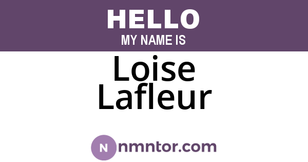 Loise Lafleur
