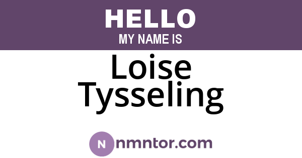 Loise Tysseling