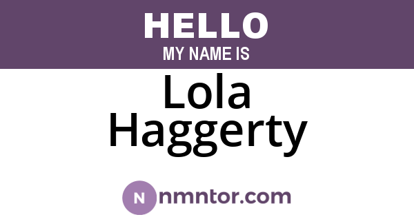 Lola Haggerty