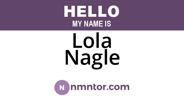 Lola Nagle