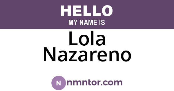 Lola Nazareno