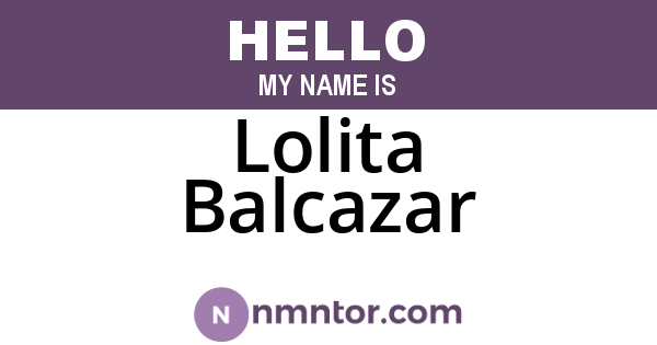 Lolita Balcazar