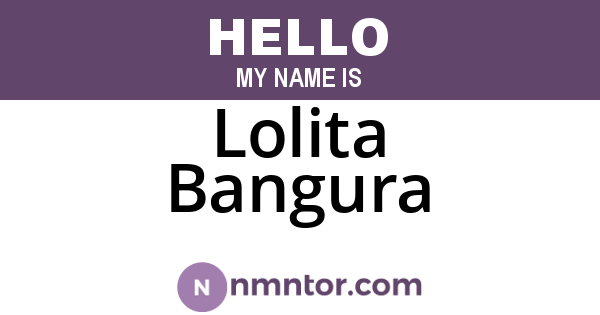 Lolita Bangura