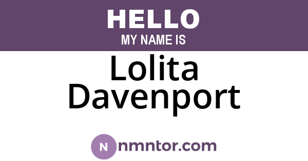 Lolita Davenport