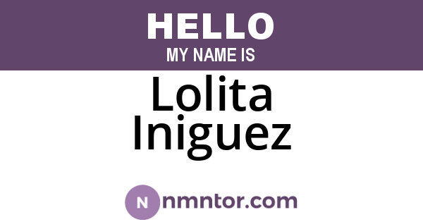 Lolita Iniguez