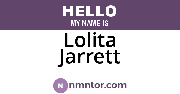 Lolita Jarrett