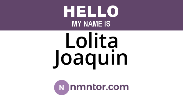 Lolita Joaquin
