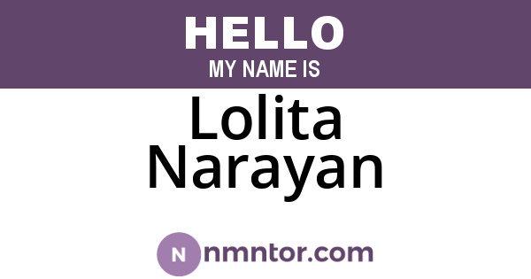 Lolita Narayan