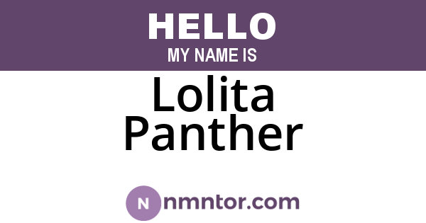 Lolita Panther