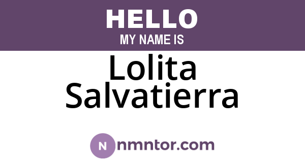 Lolita Salvatierra