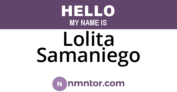 Lolita Samaniego