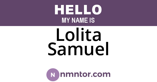 Lolita Samuel