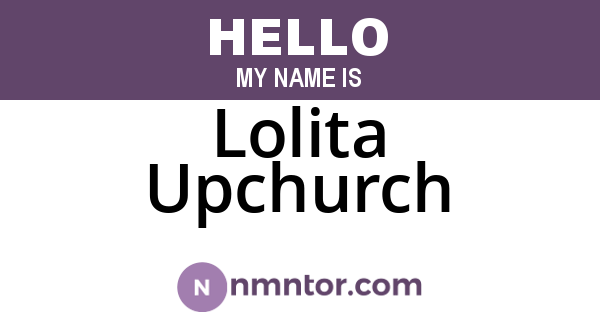 Lolita Upchurch
