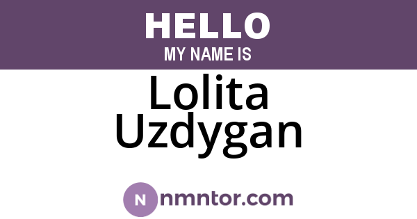 Lolita Uzdygan