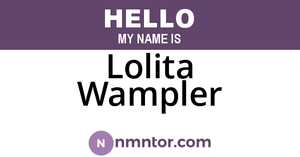 Lolita Wampler