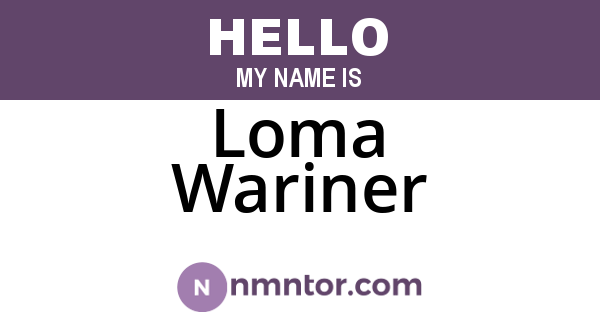Loma Wariner