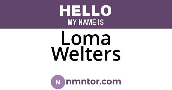 Loma Welters