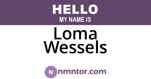 Loma Wessels