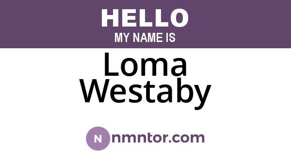 Loma Westaby