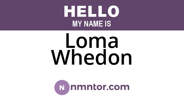 Loma Whedon