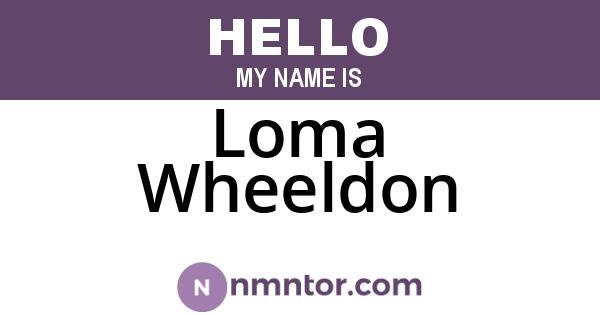 Loma Wheeldon