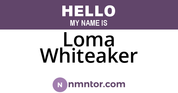 Loma Whiteaker
