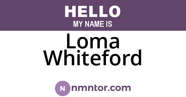 Loma Whiteford